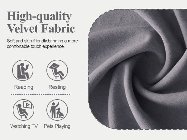 Velvet Accent Chair, Modern Upholstered Single Sofa Side Living Room Chair