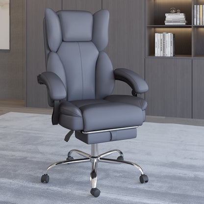 E-Motie Home Office Ergonomic Chair, High Back Computer Chair with Flip-up Arms and Footrest for Work, 600lb