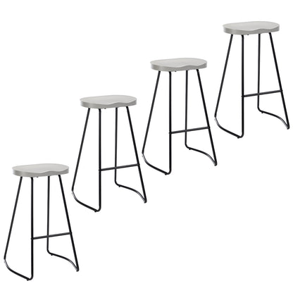 Bar Stools, Round Bar Chairs with Footrest, 28.7" Solid Wood Industrial Kitchen Island Barstool,for Dining Room, Kitchen, Counter Bar, Coffee Shop