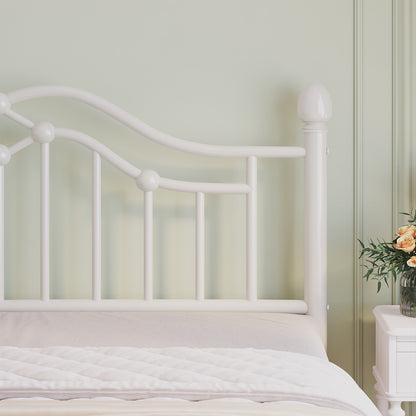 Metal Bed Frame with Headboard and Footboard,Sturdy Steel Slat Support